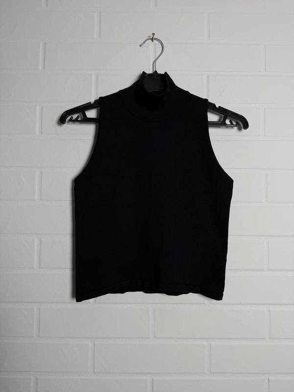 Women Christian Dior Top Black Nylon L