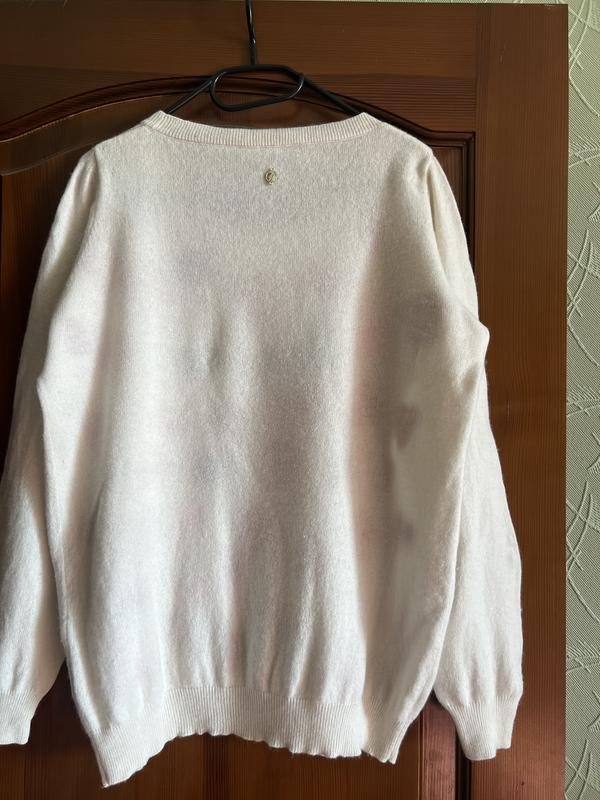 Женский Trussardi Свитер Белый Шерсть L