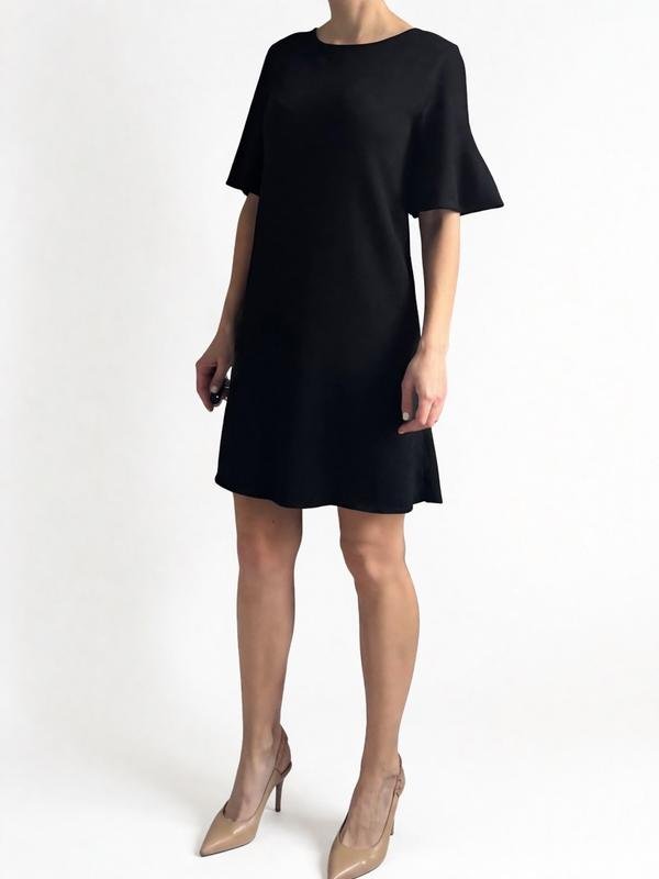 Женский Massimo Dutti Платье Чёрный Вискоза M