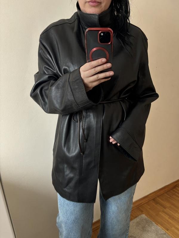 Femme Reiss Veste Noire Cuir L