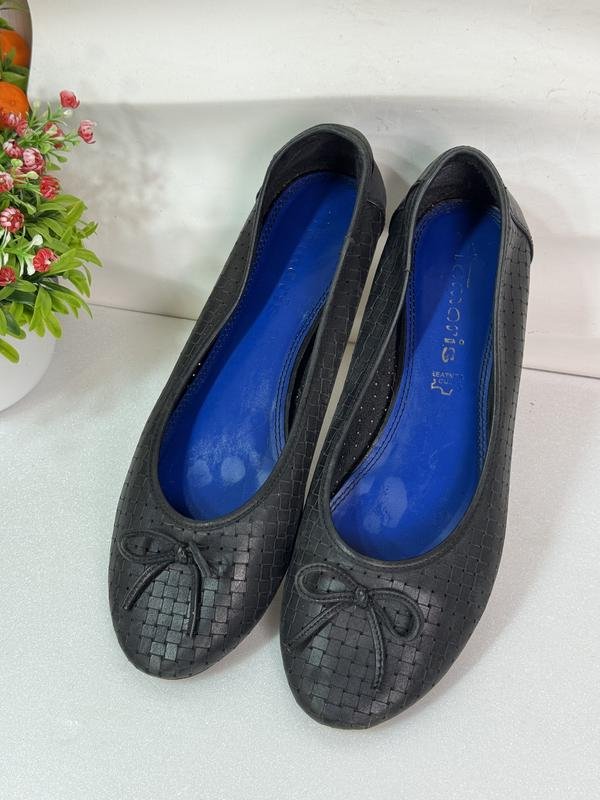 Donna Tamaris Tacchi Nero Pelle 39