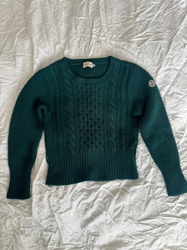 Femme Moncler Pull Vert Laine XS