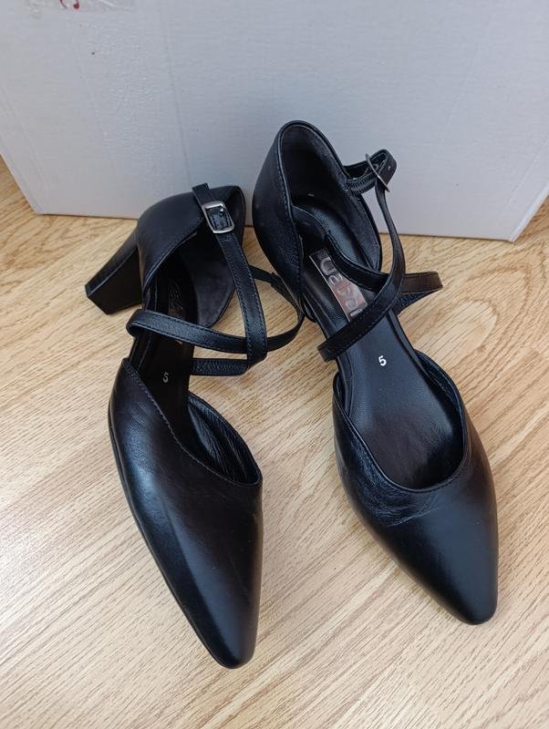 Women Gabor Heels Black Leather 38