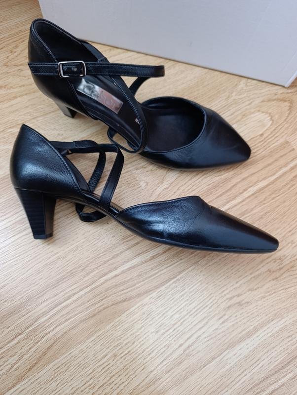 Women Gabor Heels Black Leather 38