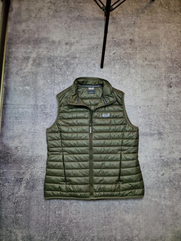 Женская Jack Wolfskin Жилетка Хаки Полиэстер L