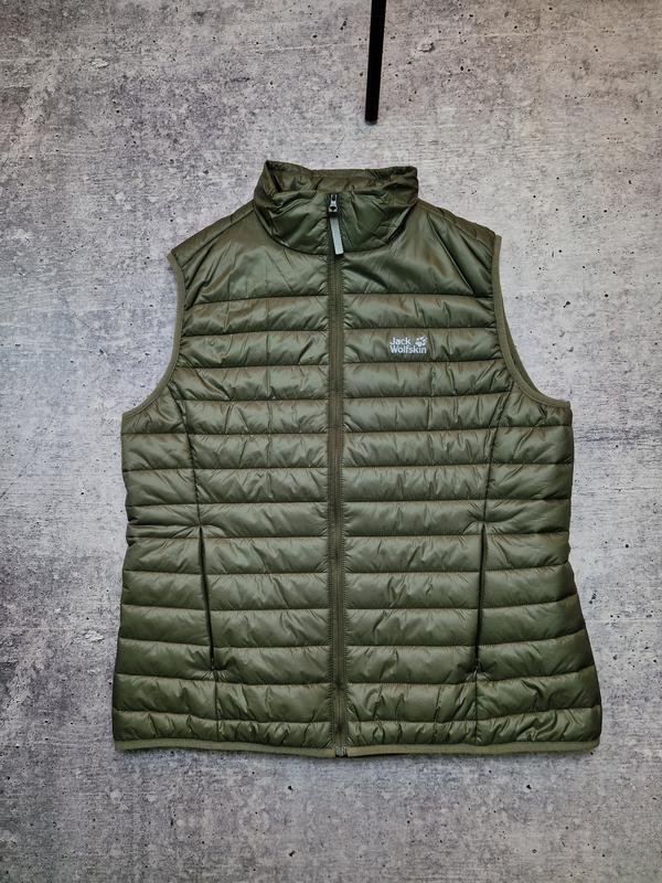 Женская Jack Wolfskin Жилетка Хаки Полиэстер L