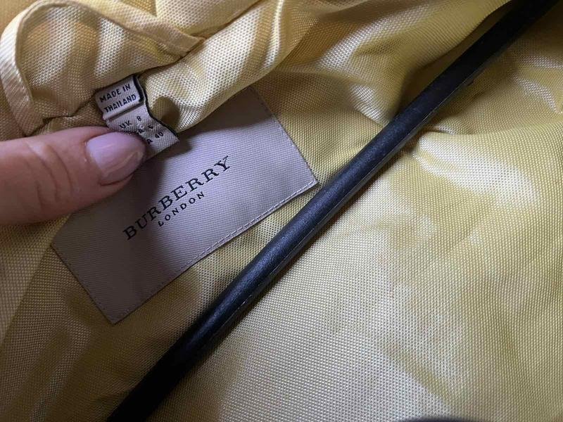 Donna Burberry Giacca Senape XS