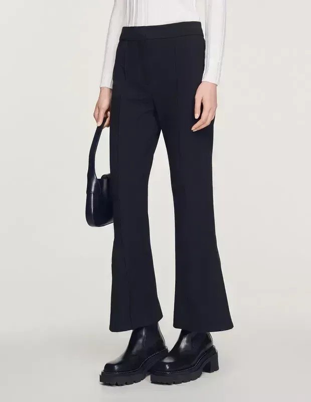 Donna Sandro Paris Pantaloni Neri Viscosa 38