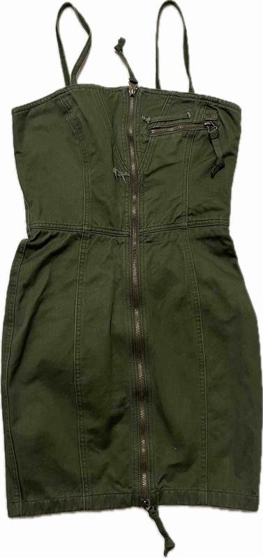 Женский Diesel Платье Хаки Хлопок ХS