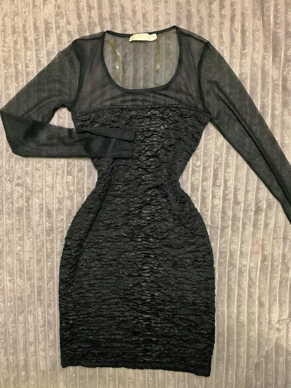Damen Joy Miss Love Kleid Schwarz Spitze S-M