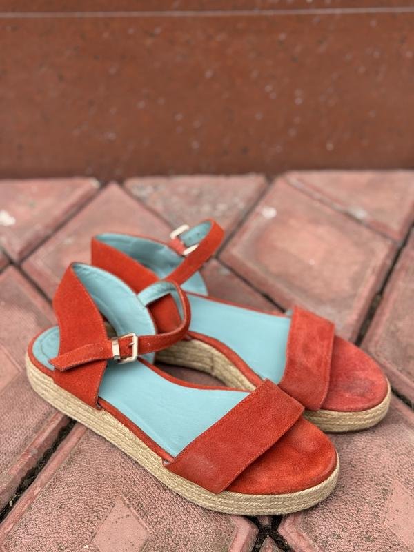 Женские Pollini Босоножки Оранжевые Замша 39.5