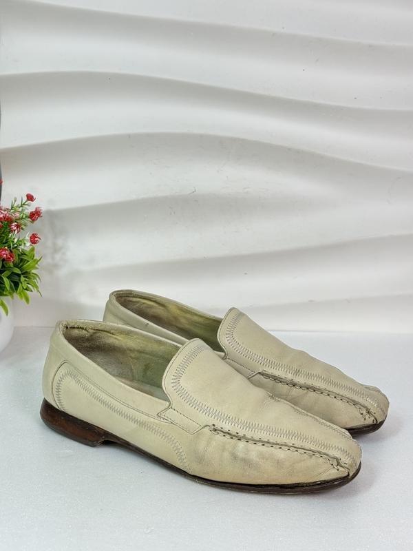 Herren Sioux Slipper Beige Leder 40