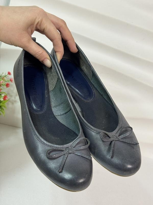 Women Tamaris Heels Navy Leather 37
