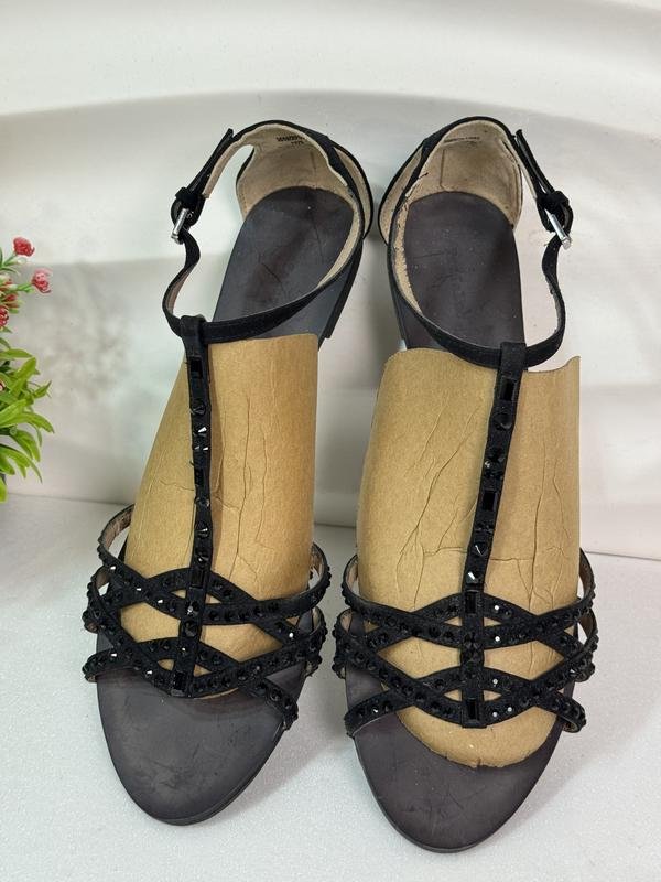 Женские ZARA Босоножки Чёрные Замша 41