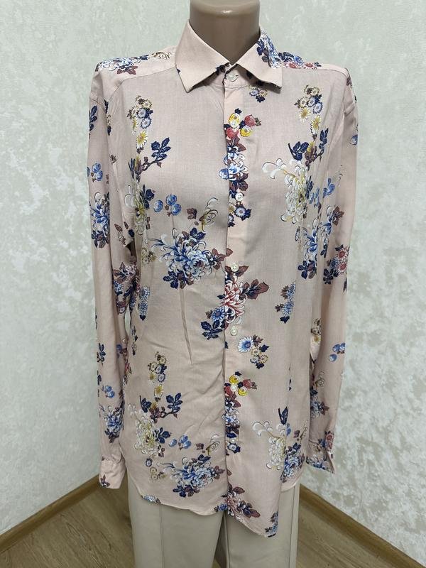 Damen Reiss Hemd Nude Viskose M