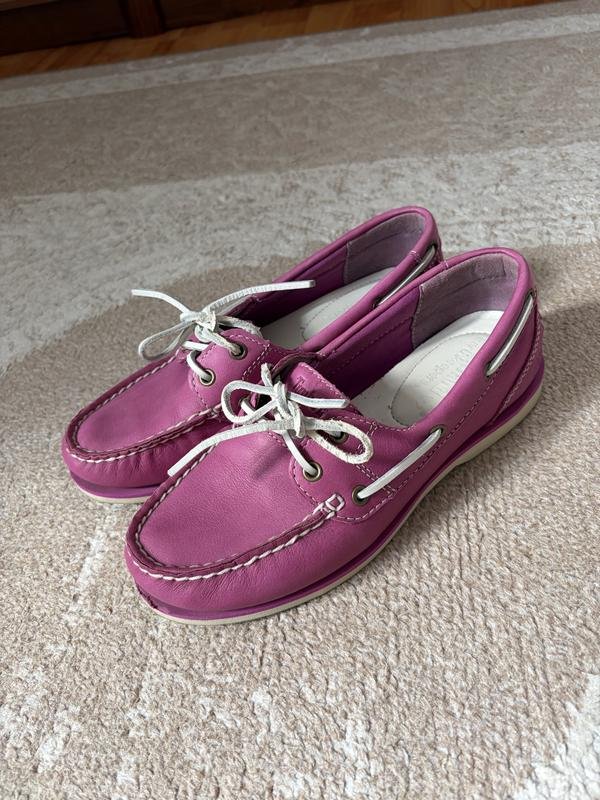 Donna Timberland Mocassini Rosa Pelle 37