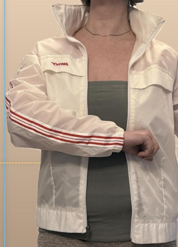 Damen DKNY Jacke Weiß M