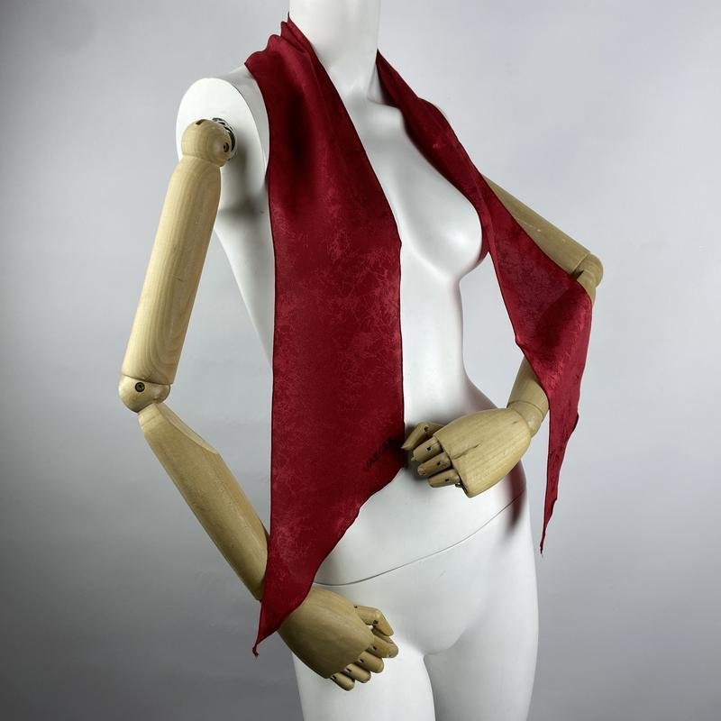 Femme Jaeger Écharpe Rouge Soie