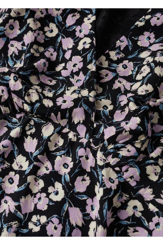 Женское Massimo Dutti Платье Фиолетовое Вискоза S