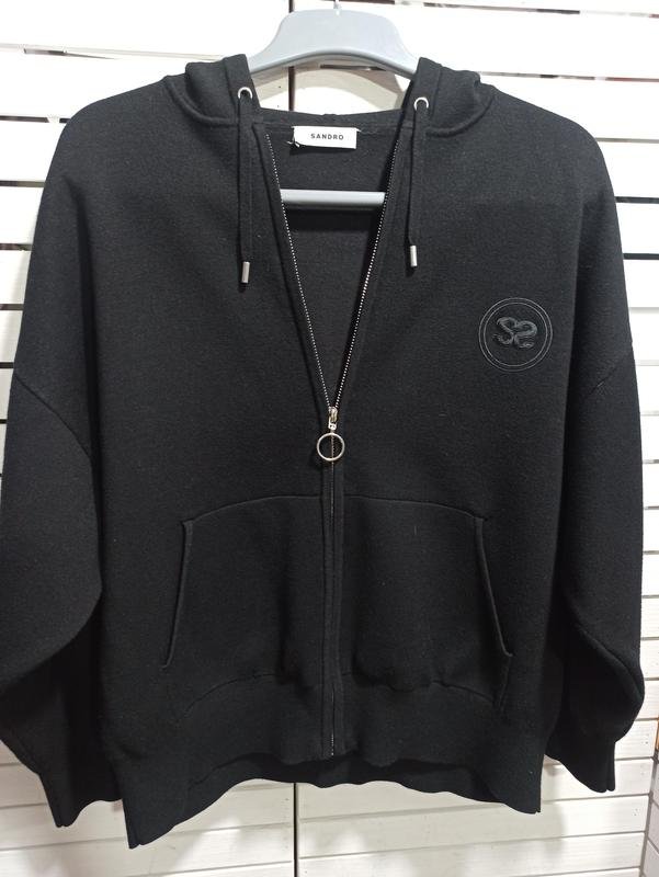 Damen Sandro Paris Pullover Schwarz Viskose S