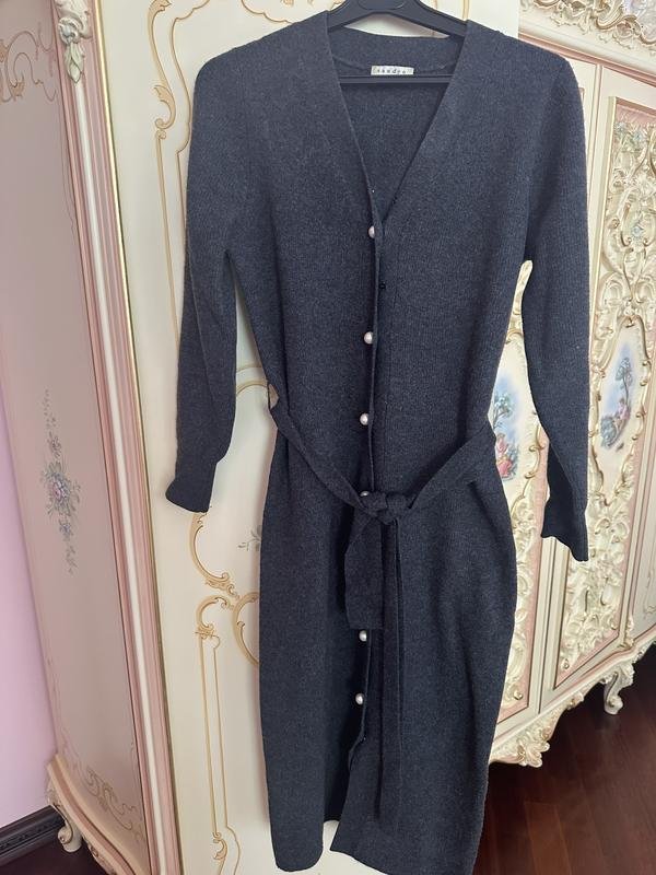 Damen Kleid Grau S-M