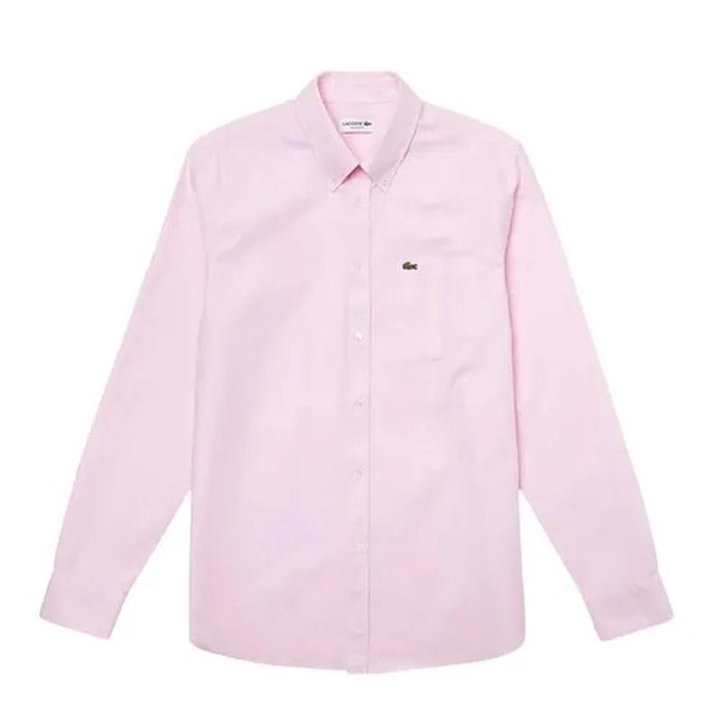 Femme Lacoste Chemise Rose Coton S