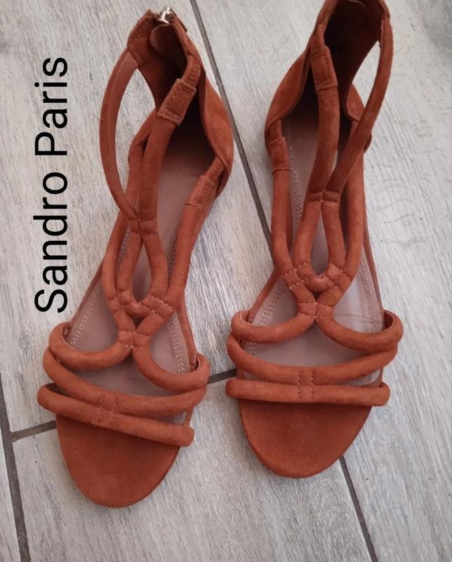 Damen Sandro Paris Absätze Braun Wildleder 37