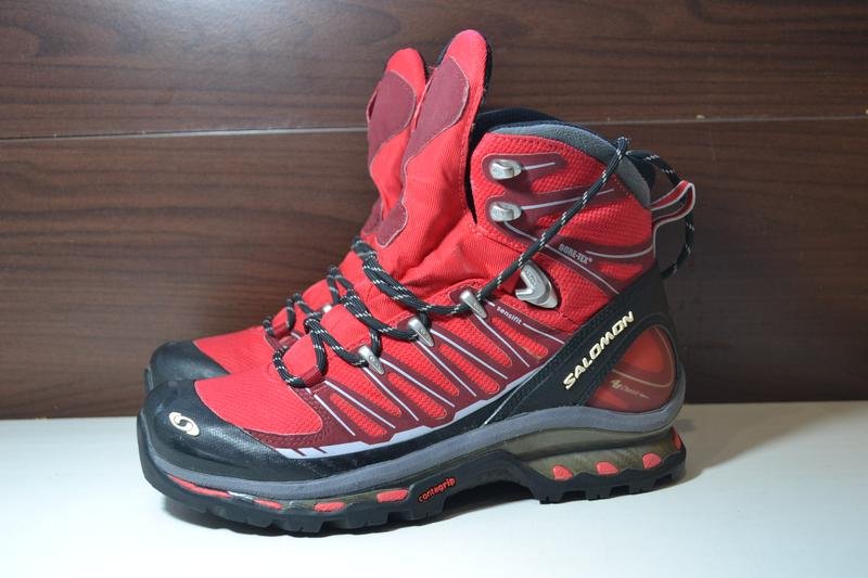 Women Salomon Boots Red Synthetic Leather 38