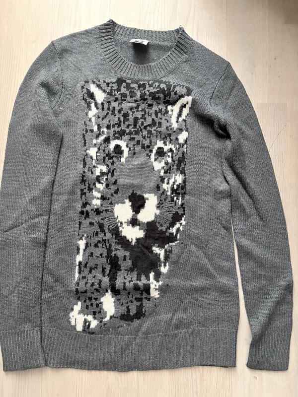 Damen Missoni Pullover Grau Wolle S