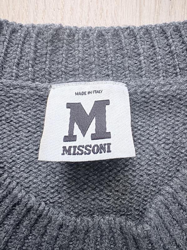 Damen Missoni Pullover Grau Wolle S