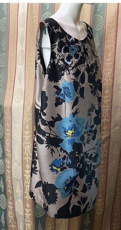 Damen Monsoon Kleid Marine XXL