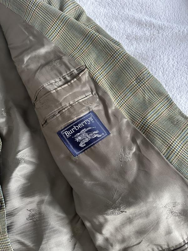 Donna Burberry Blazer Kaki Lana XL