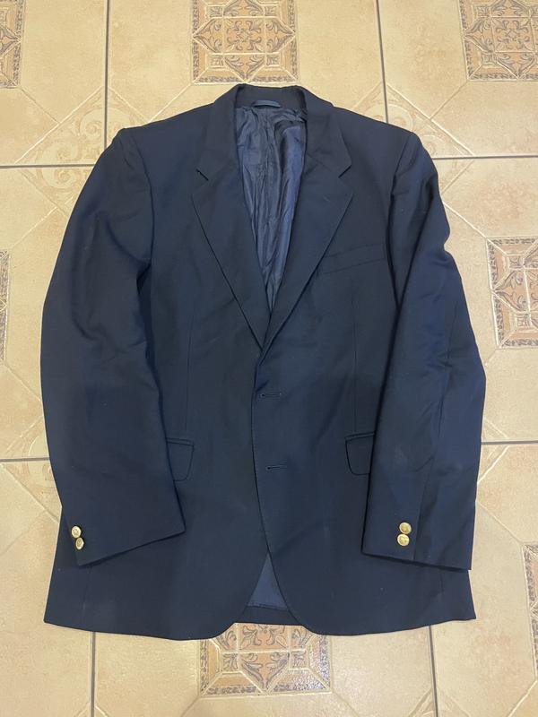 Мужской Christian Dior Пиджак Тёмно-синий 42