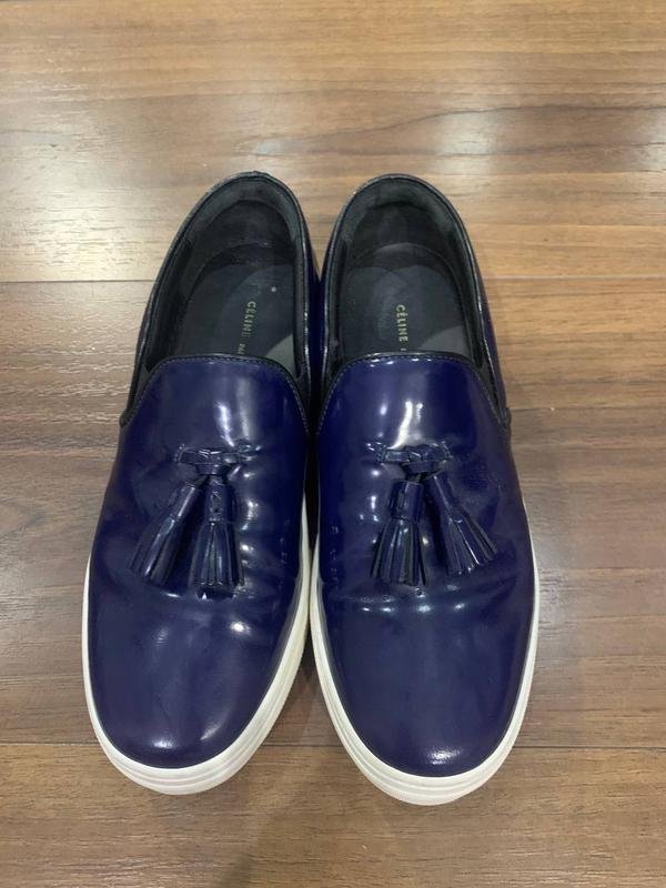Women Celine Loafers Navy 39