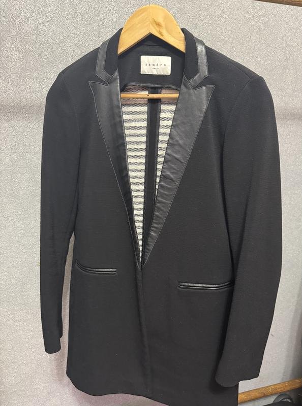 Damen Sandro Paris Mantel Schwarz XS