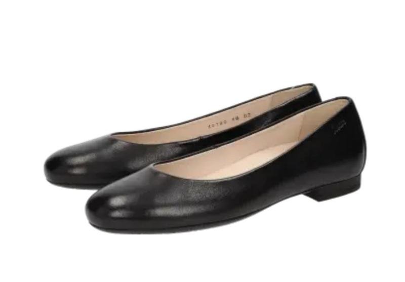 Damen Sioux Absatzschuhe Schwarz Leder 40