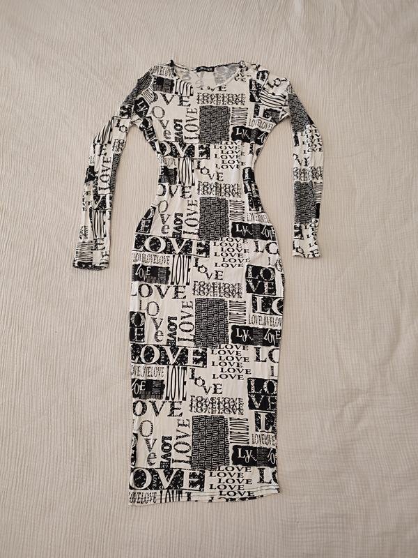 Женское Платье Чёрное Вискоза S