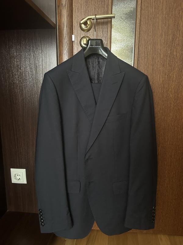 Мужской Baldessarini Костюм Графитовый Хлопок 52