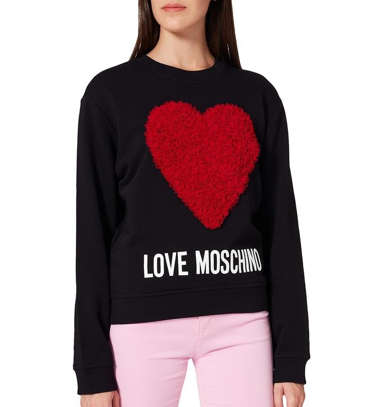 Damen Love Moschino Pullover Schwarz Acryl S