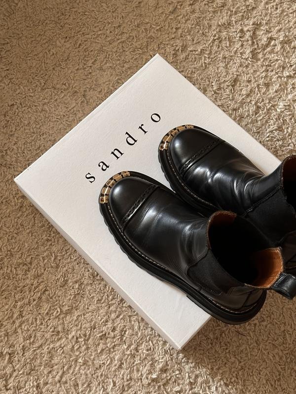 Damen Sandro Paris Stiefel Schwarz 37