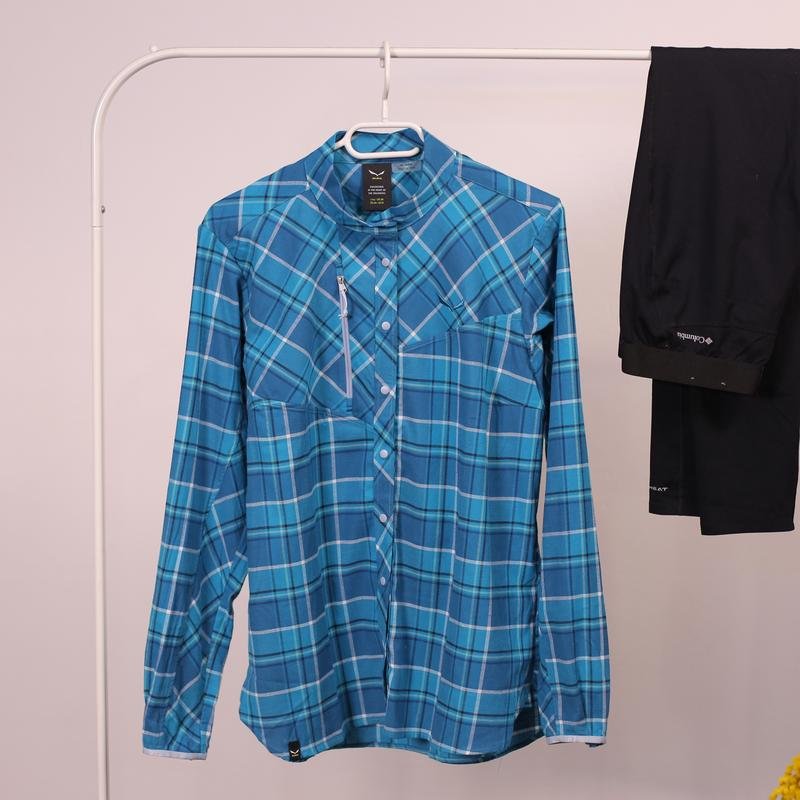 Women Salewa Shirt Navy Cotton M