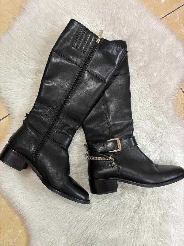 Женские Jasper Conran Чоботи Чёрный Кожа 38