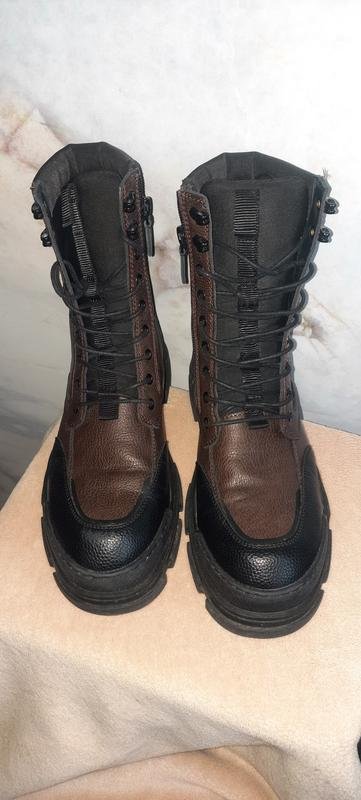 Damen DKNY Stiefel Braun Leder 7,5