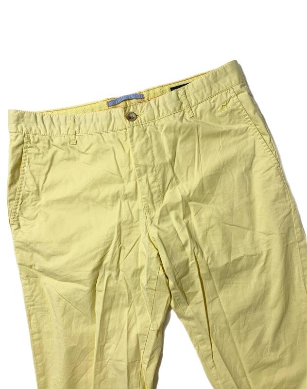 Homme Sacoor Brothers Pantalon Jaune Coton M