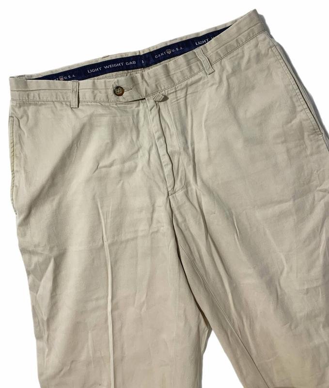 Homme Gant Pantalon Beige Coton 33
