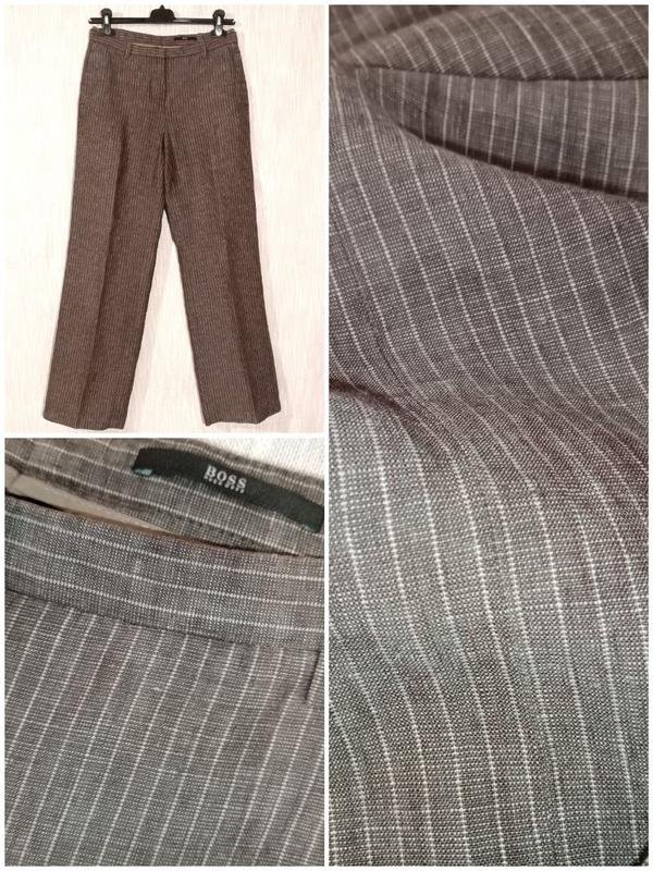Donna Boss Pantaloni Marrone Lino S