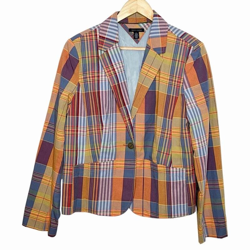 Donna Tommy Hilfiger Blazer Multicolore Cotone XS