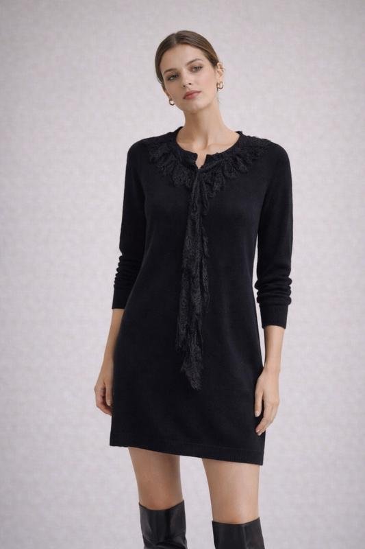 Donna Love Moschino Abito Nero Lana S