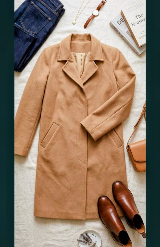 Women Cashmere Coat Brown Other