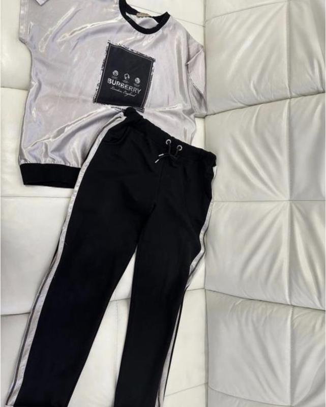 Donna Burberry Completo Argento Cotone XL